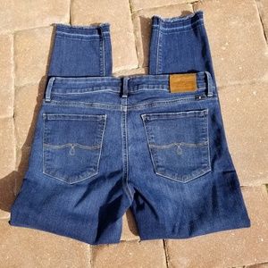 Lucky Brand dungarees jeans.